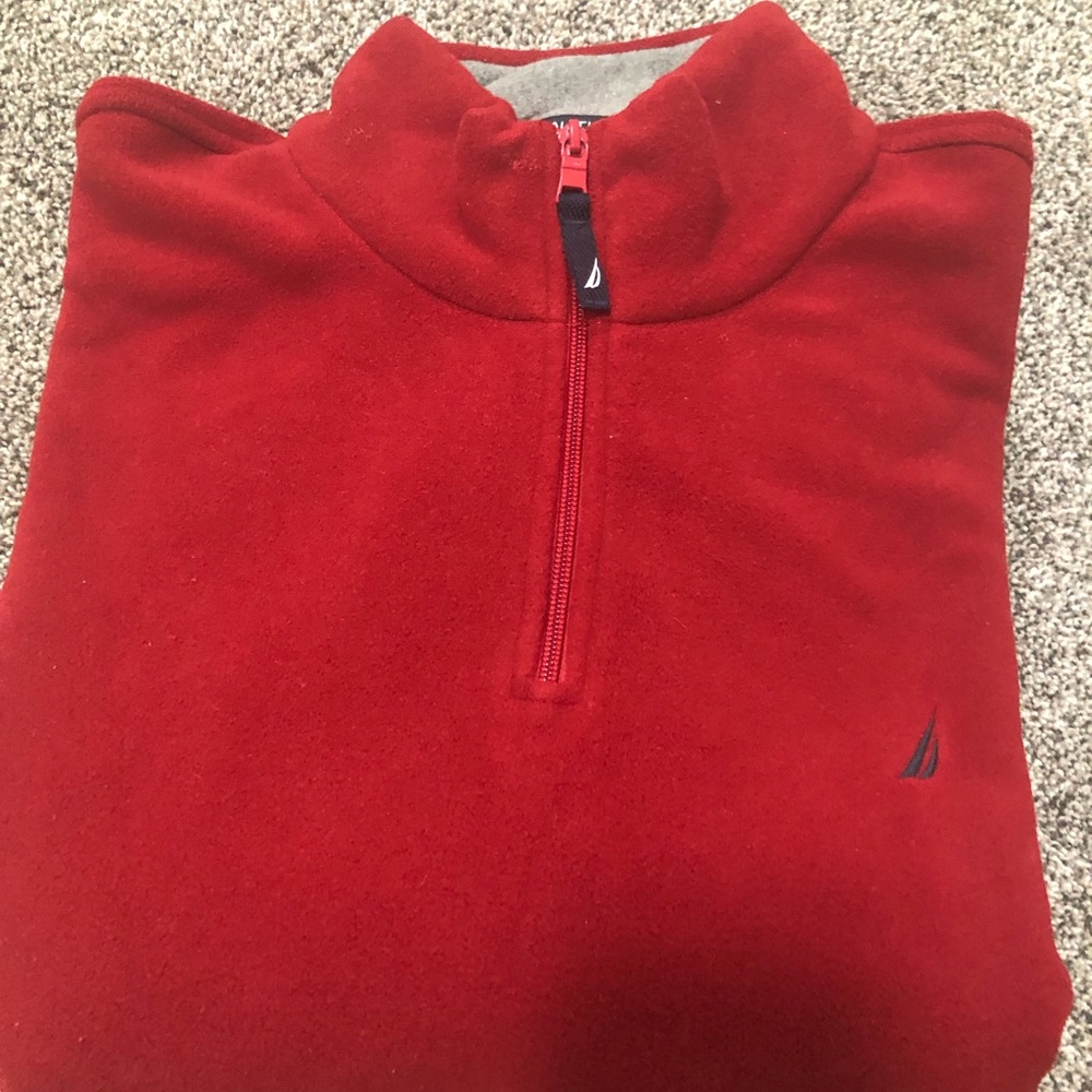 Men’s Nautica V-neck fleece sweater. XXL